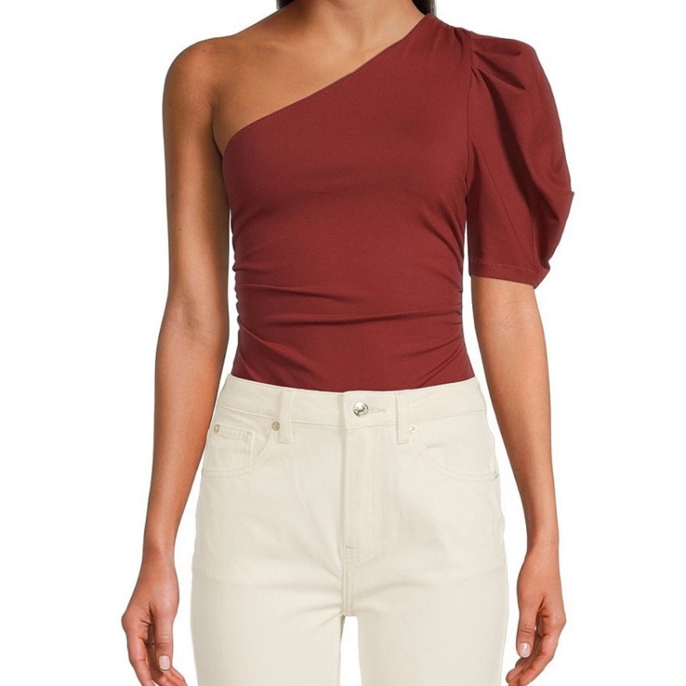 NWT Free People Somethin' Bout You Solid Bodysuit / Russet Acorn, XS